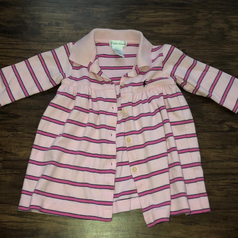 baby girl Ralph Lauren dress w/ matching bloomers - Picture 3 of 8